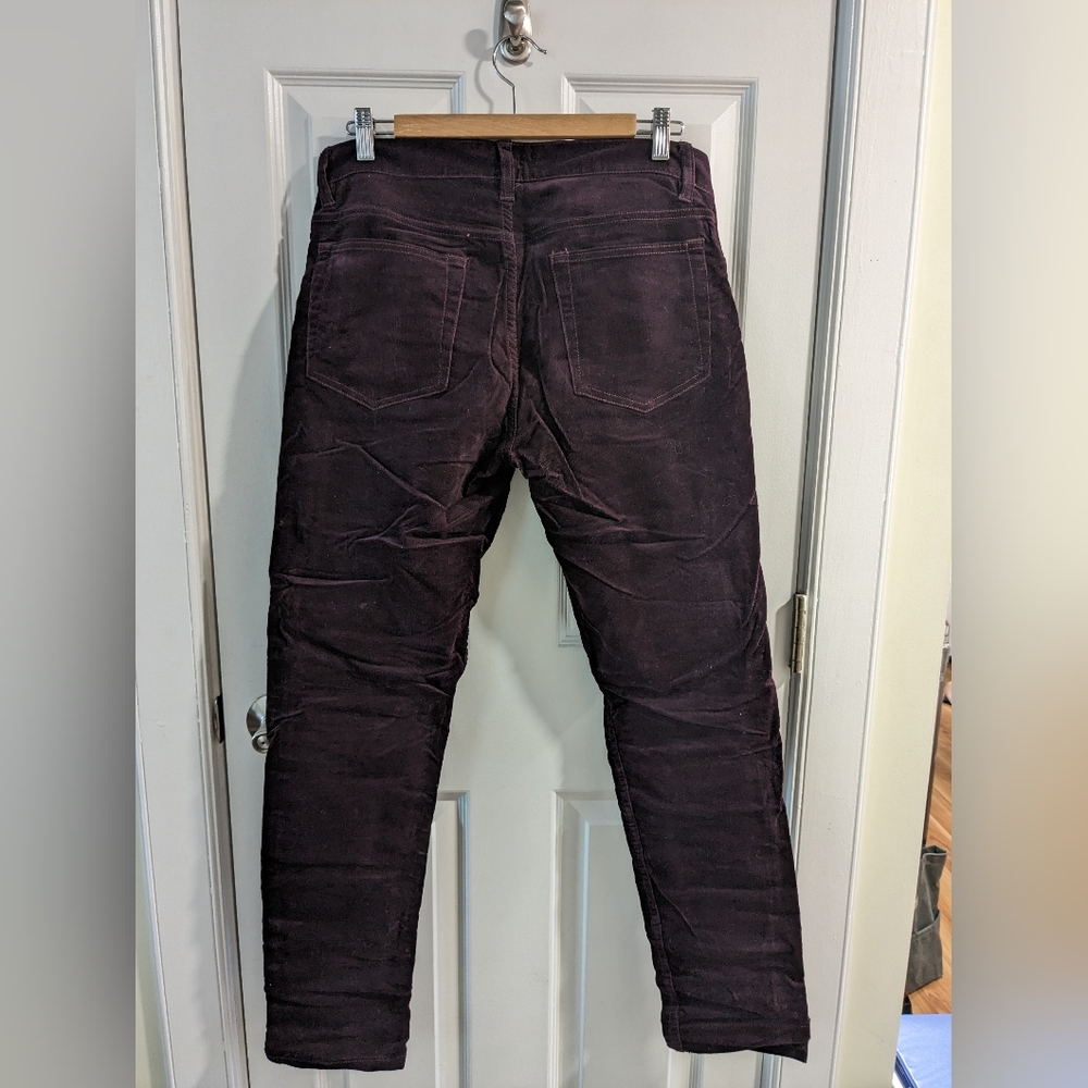 Club Monaco deep plum corduroy pants